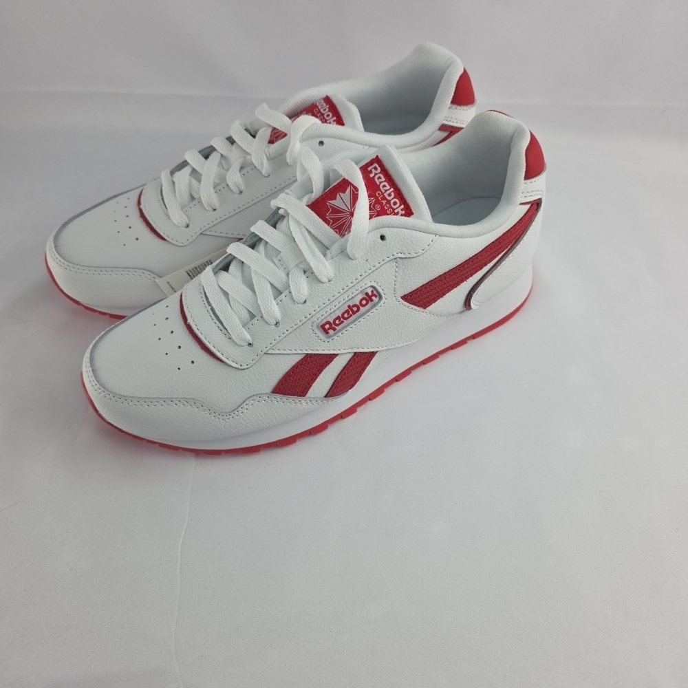 Reebok White and Red Athletic Shoes
